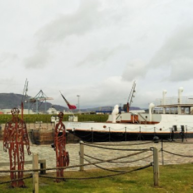 SS Nomadic with Cave Hill in the background